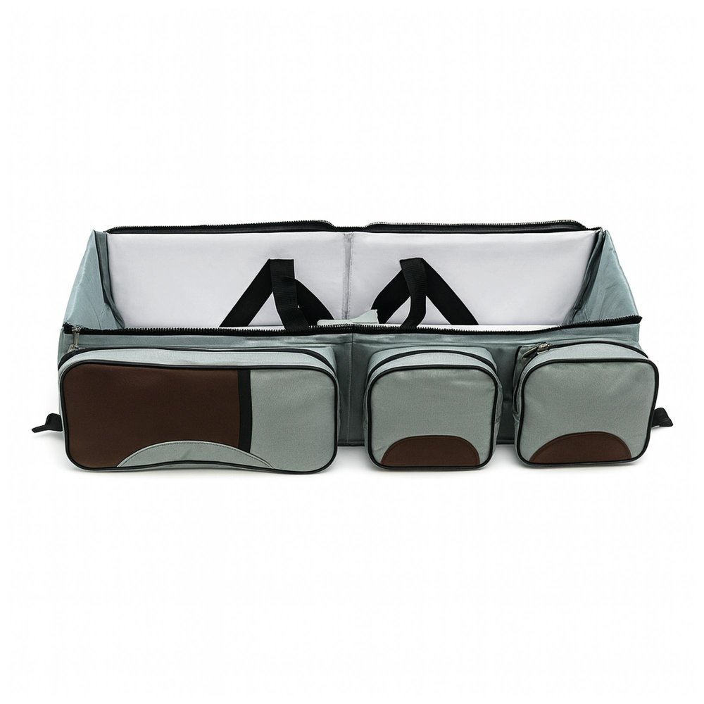 3-in-1 Diaper Bag with Changing Station & Portable Bassinet for Travel (0)