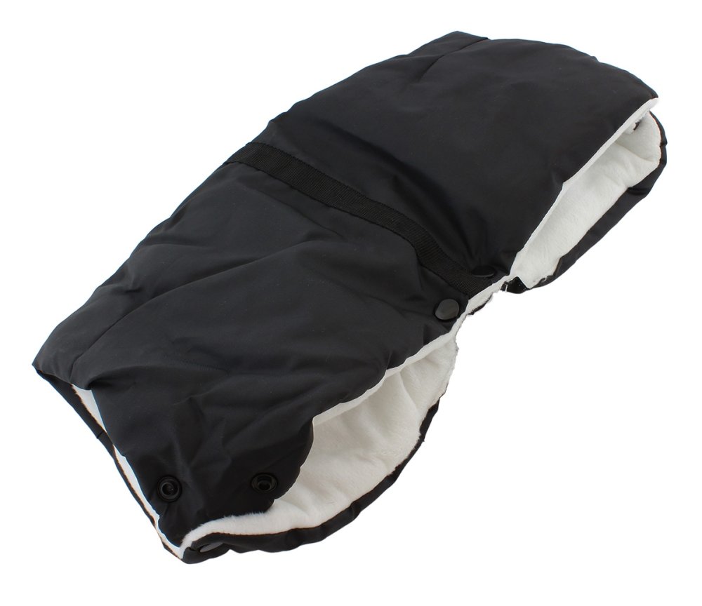 Stroller Pushchair Hand Muff Mittens Gloves Hand Warmer, Black (3)