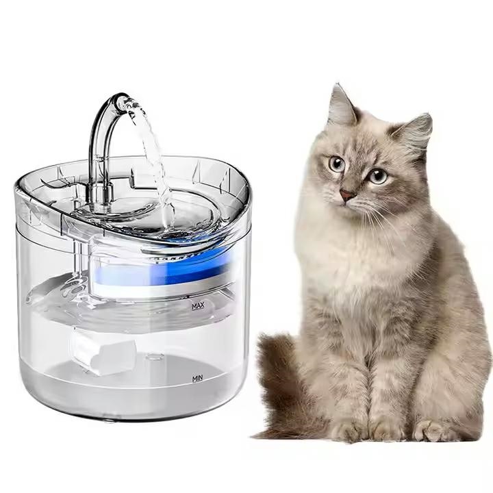Automatic Pet Water Fountain 2L with Filter for Cats and Dogs, Clear (0)