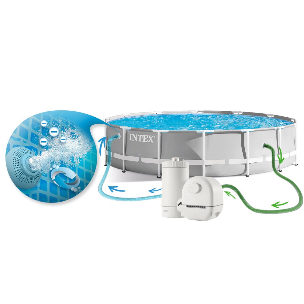 Intex 26756 Above Ground Frame Pool Set 610 x 132 cm, 12-in-1 with Filter Pump (3)