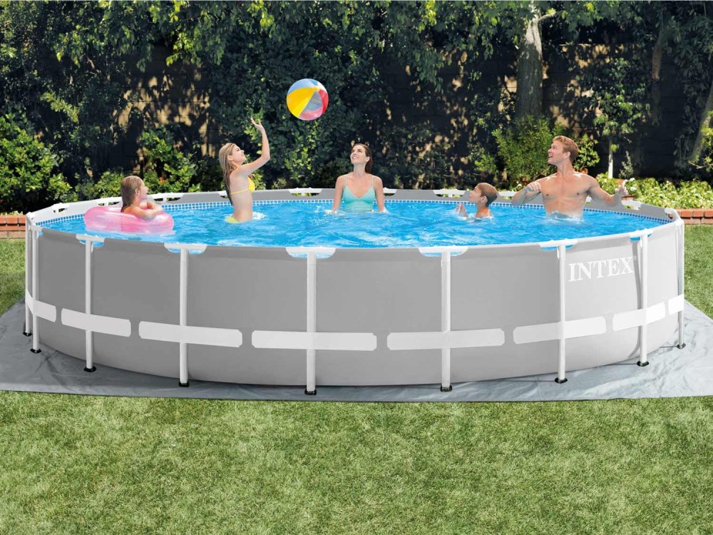 Intex 20ft x 52in Frame Above Ground Swimming Pool Set 18-in-1 (1)