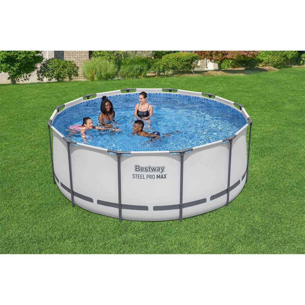 Bestway 56420 Steel Pro MAX Frame Pool Set, 366 x 122 cm, 18-in-1 Kit (1)