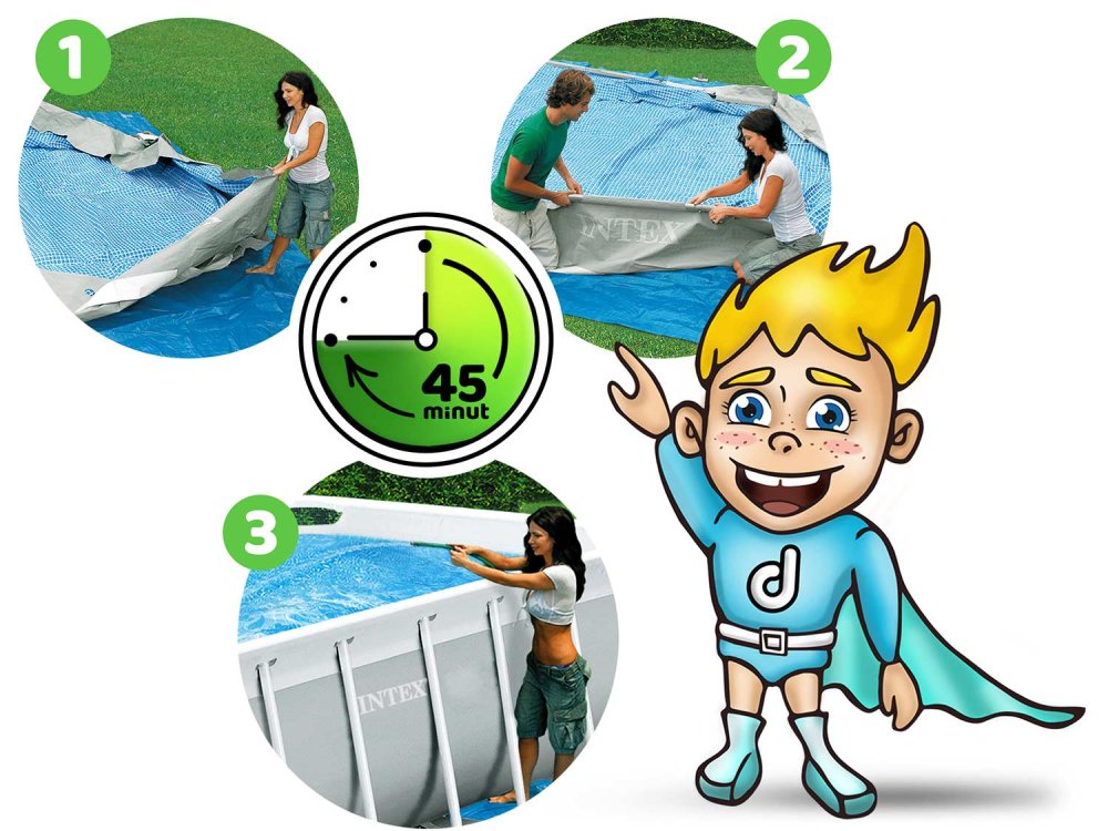 Intex 26784 Prism Frame Rectangular Pool Set, 300 x 175 x 80 cm (3)