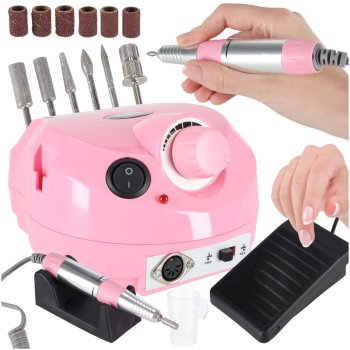 Electric Nail Drill Machine 65W 35000 RPM with 6 Bits
