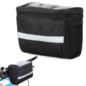 Waterproof Bike Handlebar Bag, Black