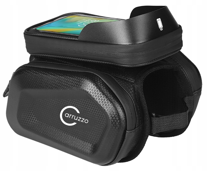 Carruzzo Waterproof Double Bike Frame Bag with Phone Holder (0)