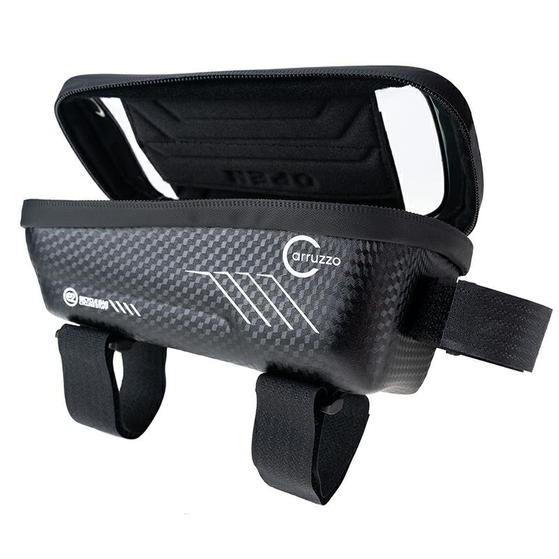 Carruzzo Bike Frame Bag with Touchscreen Phone Holder Waterproof 1L (0)