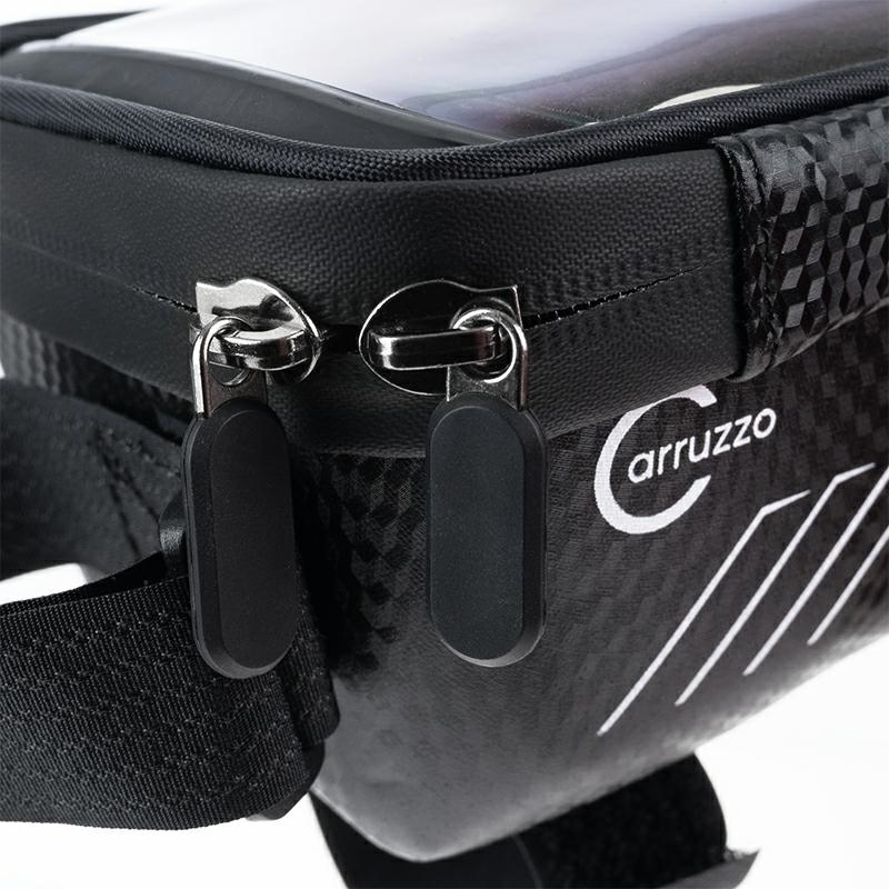 Carruzzo Bike Frame Bag with Touchscreen Phone Holder Waterproof 1L (4)