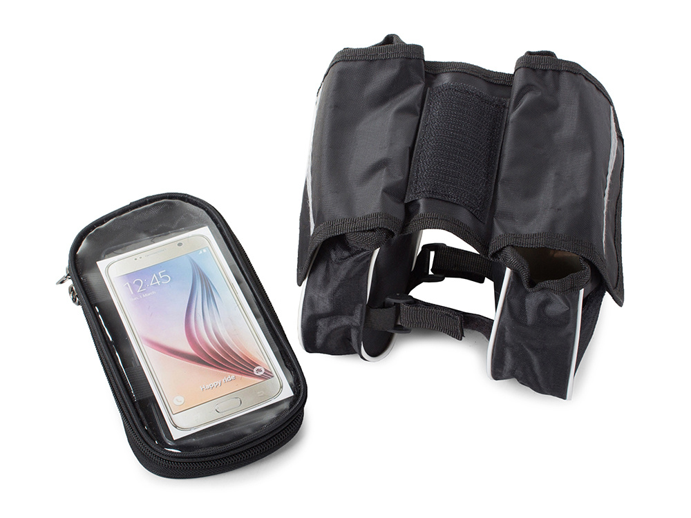 Bicycle Frame Bag with Waterproof Clear 7.2" Phone Window Pouch Compartment Case (2)