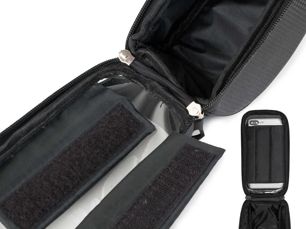 Bicycle Front Handlebar Bag with Waterproof Clear 6.8" Phone Window Pouch Compartment (8)
