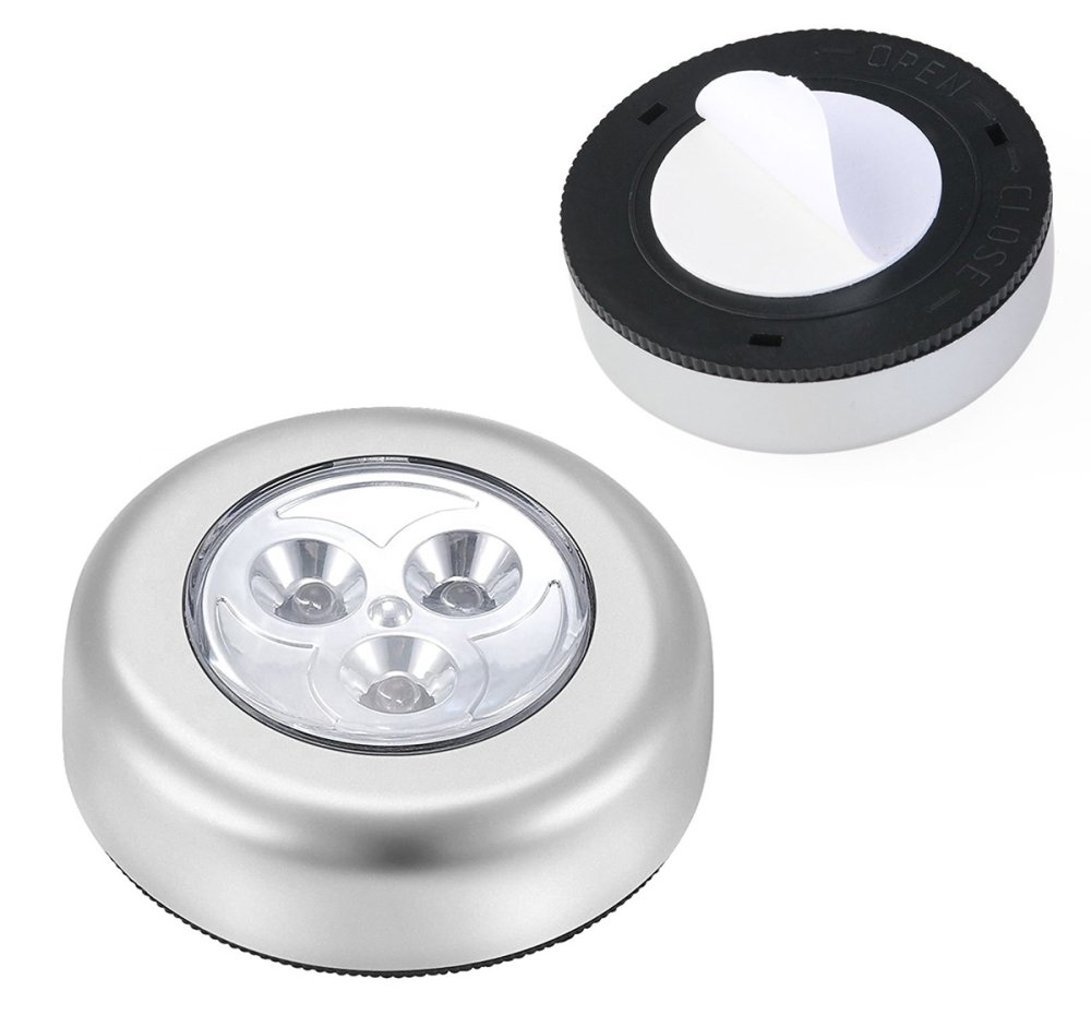 Self Adhesive Battery Powered LED Lamp for Cabinets, Kitchen Shelves, etc. (1)