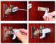 Furniture Hinge LED Sensor Light Cabinet Cupboard Closet Wardrobe Battery-powered Lamp, Set of 10