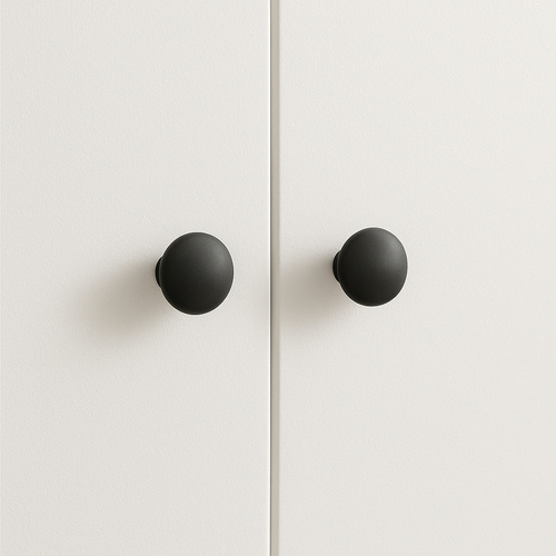 Ruhhy 25679 Furniture Knobs for Cabinets and Drawers, 10 pcs, 30 mm, Matte Black (3)