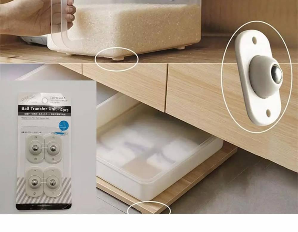 Self-Adhesive Furniture Roller Wheels, 4 pcs. (5)