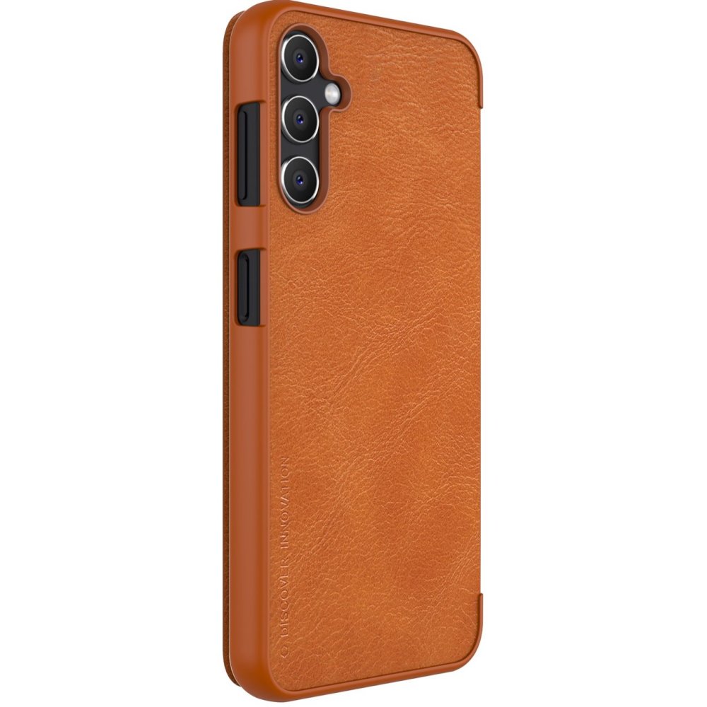 Samsung Galaxy A14 5G (SM-A146) / 4G (SM-A145F/DSN) Nillkin Qin Leather Book Case Cover, Brown (2)