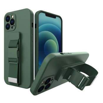 Samsung Galaxy A32 4G (SM-A325F/DS) Rope Gel TPU Airbag Case Cover, Dark Green