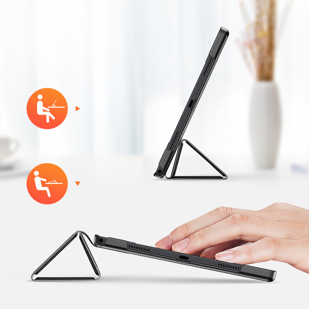 Samsung Galaxy Tab A8 10.5 (2021) (2022) (SM-X200/X205) DUX DUCIS Domo Tablet Cover Case with Multi-angle Stand, Black (2)
