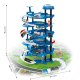 Police Station Toy Garage Playset XXL 5 Levels with City Play Mat 82 Pieces