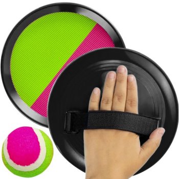 Velcro Toss and Catch Ball Game Set with Paddles 23549