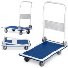 Humberg HM-505 Folding Platform Trolley, 150 kg Capacity, White-Blue