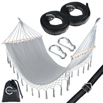 "Ibiza" Hammock with Crossbar and Fringes