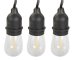 Garden String Light Garland with 15 LED Bulbs E27, 15 m
