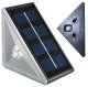 Solar Powered LED Outdoor Step Lights 2 Pack, Black