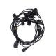 Outdoor Lights Decoration Balls Festoon Lighting 12m + 10 G45 Bulbs (White)
