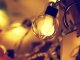 Solar garden string lights with 20 warm LED bulbs