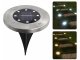 Solar Disk Garden Lights Twilight Sensor 4Pcs