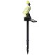 Solar garden LED lamp in parrot shape, white