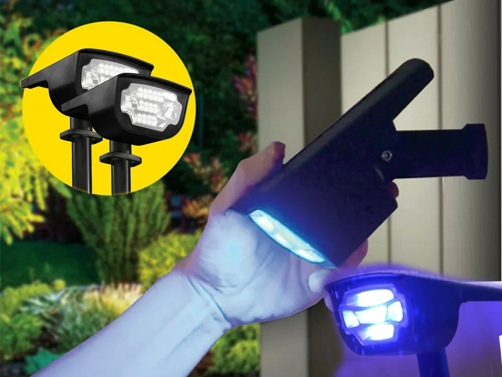 Solar garden LED light, stake mount, waterproof, multicolor (3)