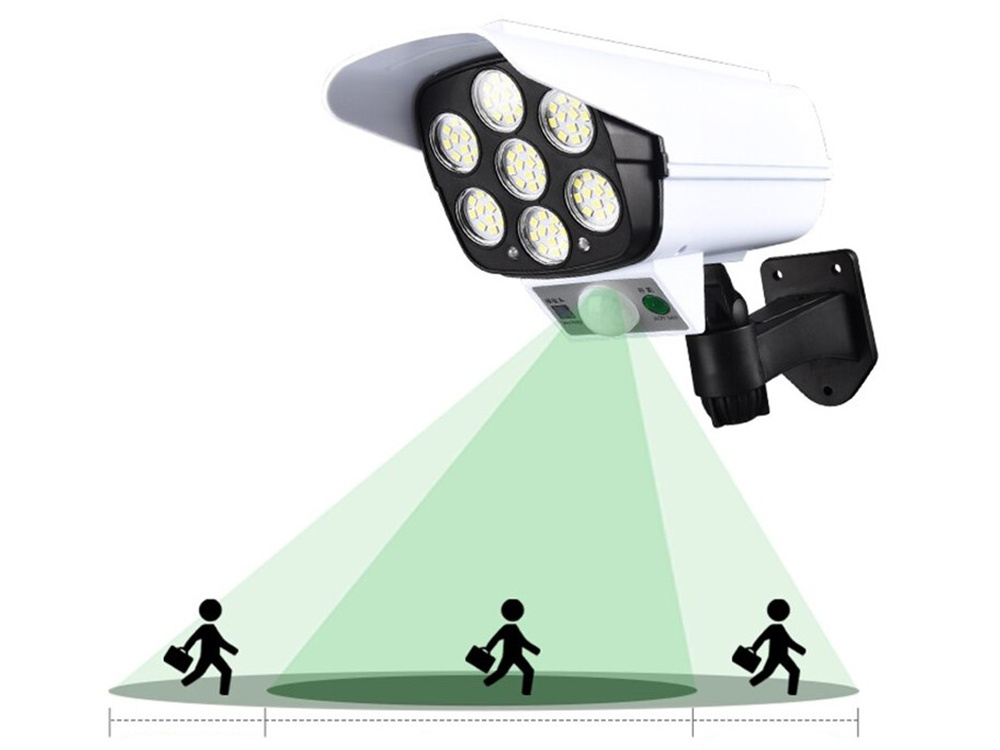 Dummy Camera Lighting Lamp for Home Garden with Built-in Solar Panel (1)