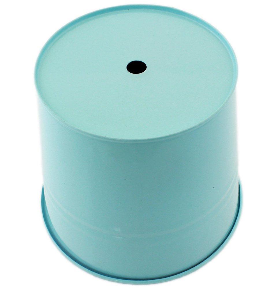 Practical balcony flower pot with handle, 16 cm, blue (1)