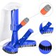 Compact Pool and Pond Bottom Cleaning Kit, Blue