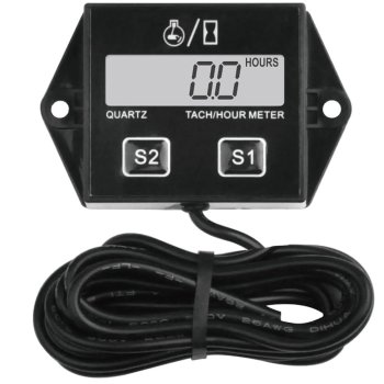 Universal Electronic Tachometer Tach Hour Meter for 2T/4T Engines