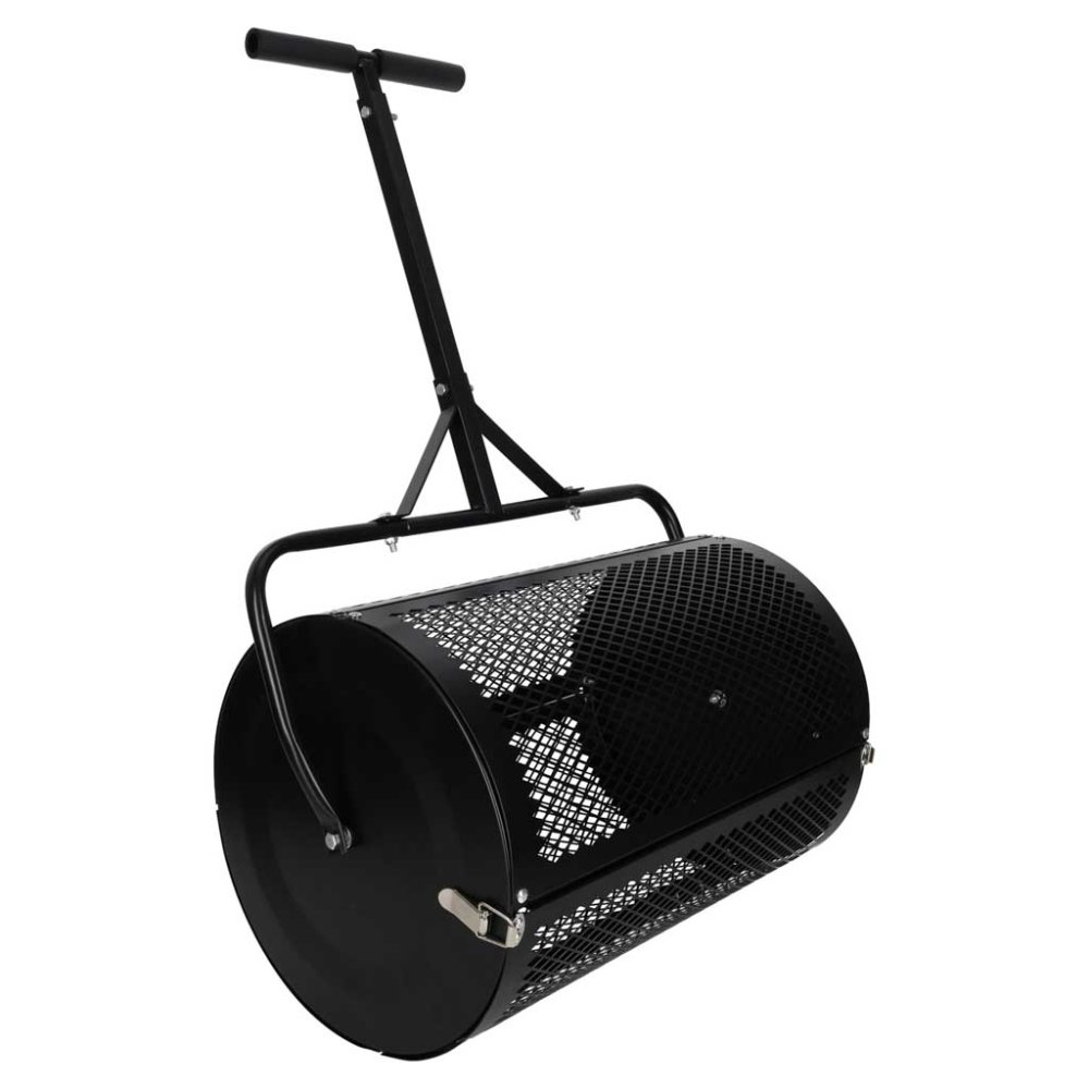 Compost and Fertilizer Spreader LUARO Garden Mesh Roller, black (1)