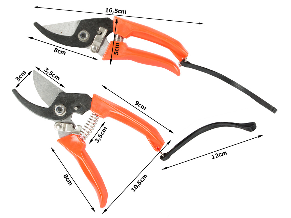 Garden Shears, Pruning Secateurs for Branches and Shrubs (8)