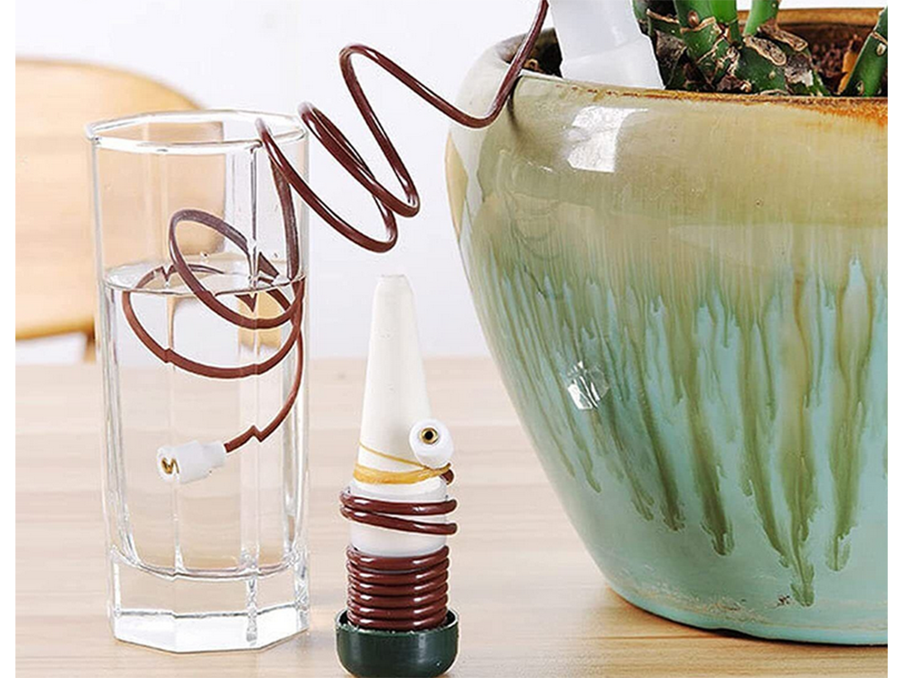 Flower Pot Watering System, Ceramic Dispenser, 2 pcs (1)