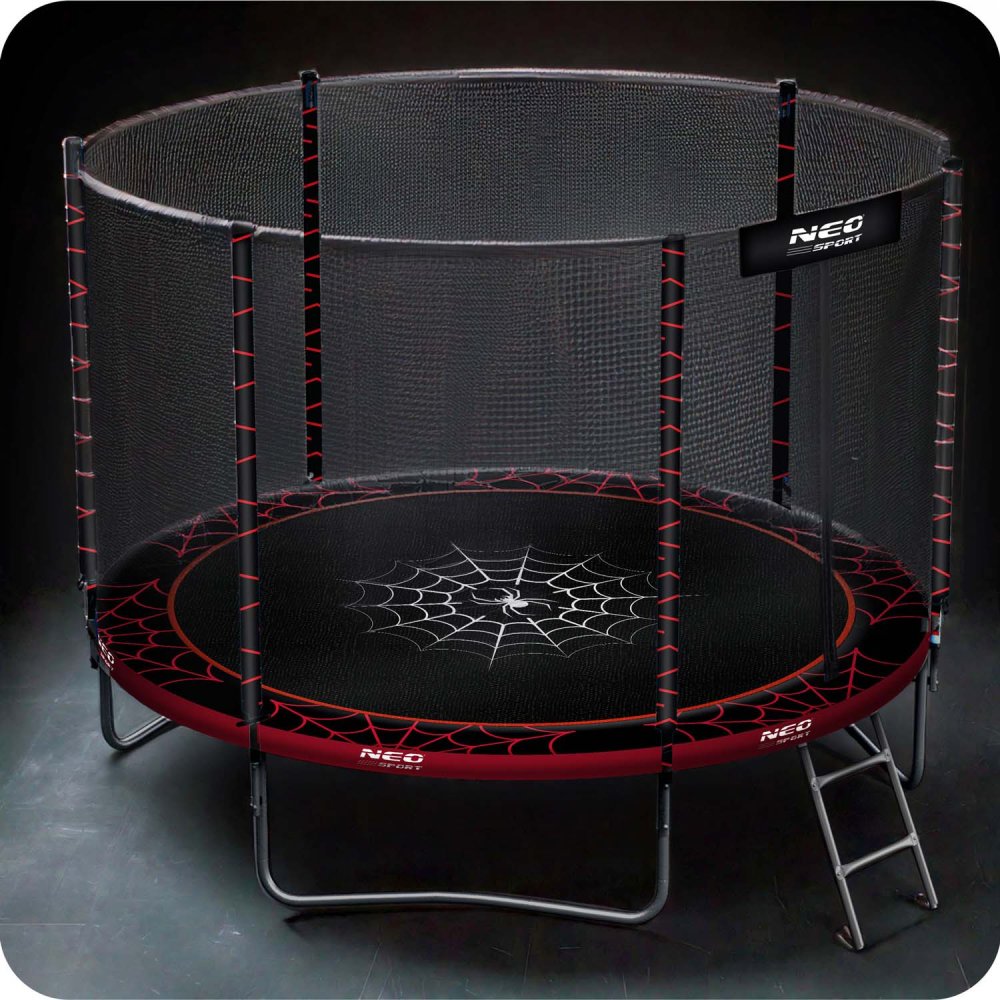 Neo-Sport Garden Trampoline 6ft/183cm with Safety Net and Ladder (1)