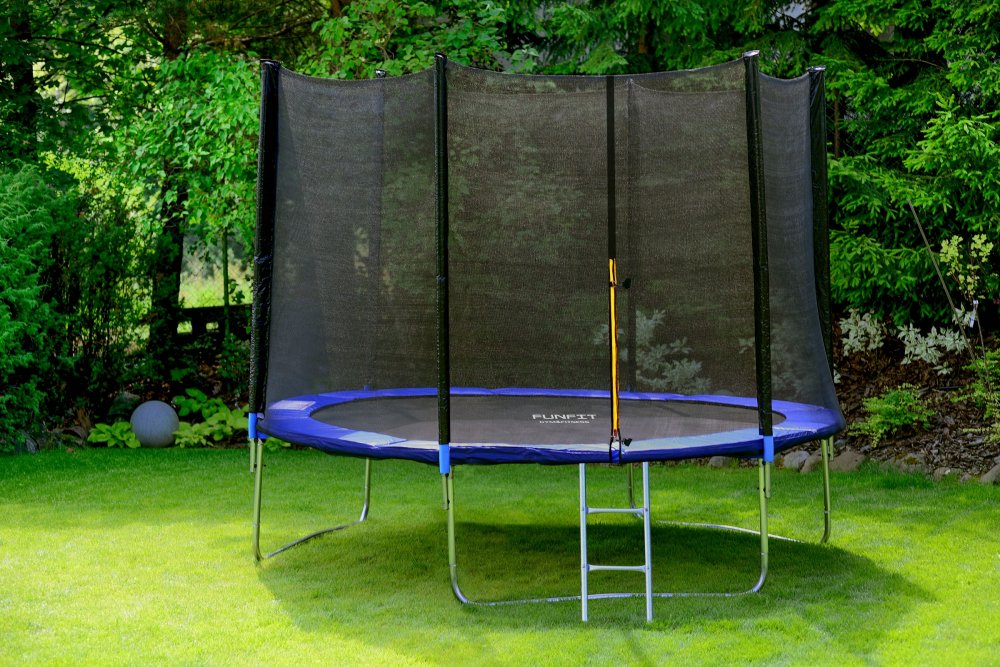 FUNFIT Garden Trampoline with Safety Net and Ladder, 312 cm (6)