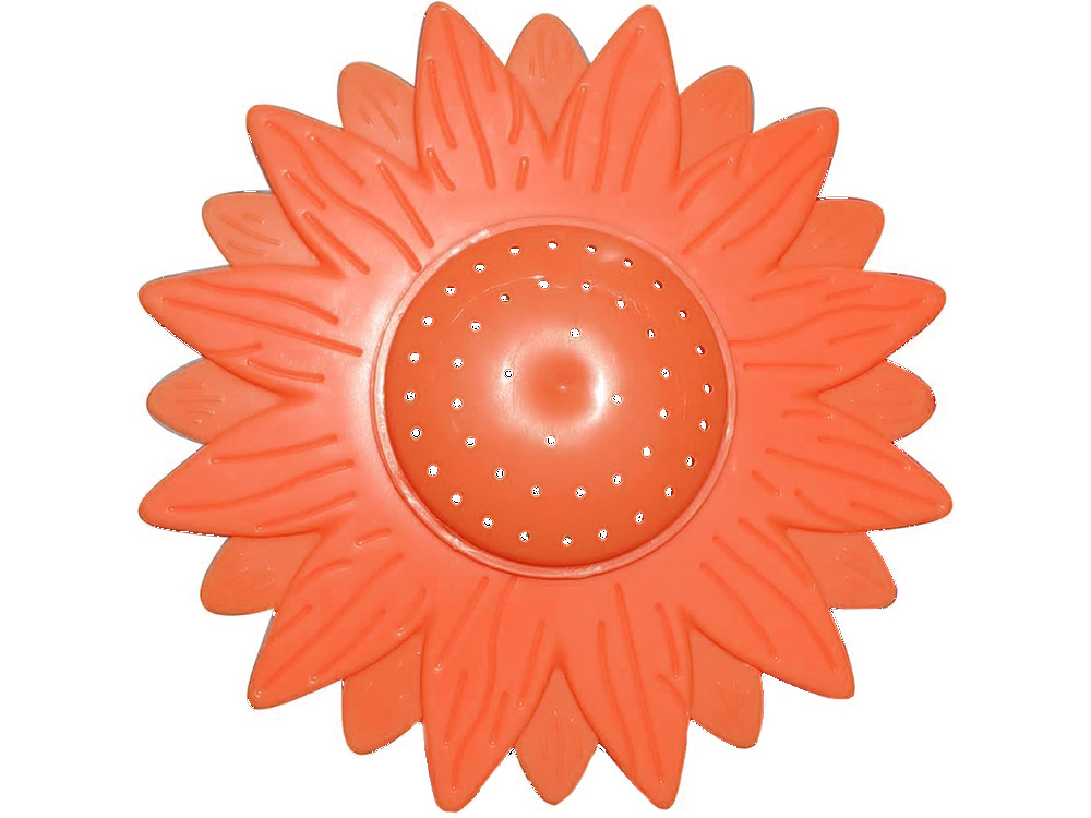 Garden sprinkler with sunflower head, ground spike, red/green (2)