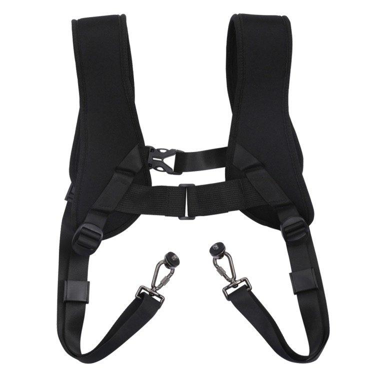 Puluz PU6002 Double Shoulder Camera Harness for Two DSLR Cameras, Black (0)