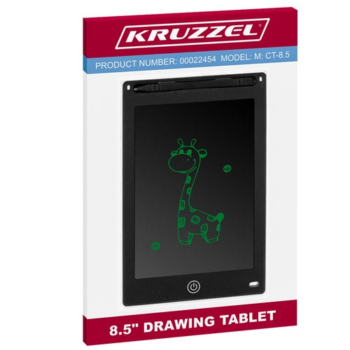 LCD Writing and Drawing Tablet for Kids 8.5" KRUZZEL 22454, Black (0)