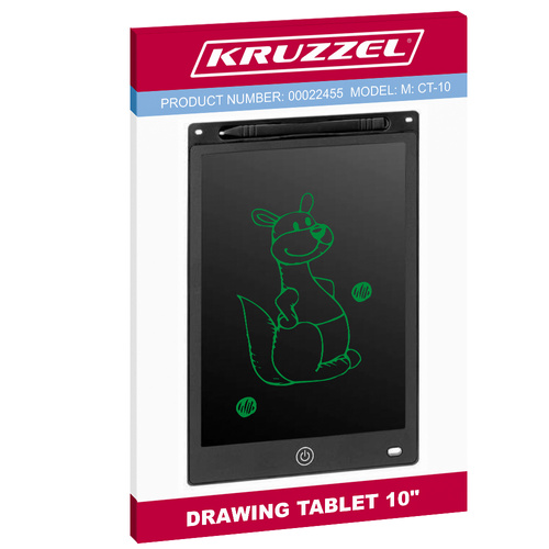 KRUZZEL 10-inch XL LCD Drawing Tablet for Kids, black (0)