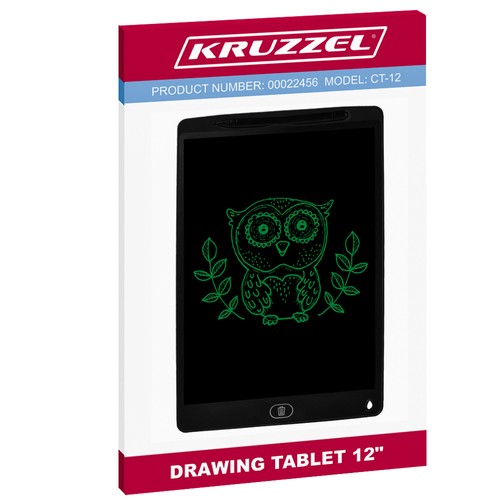 Drawing Tablet 12" Kruzzel 22456, Black (2)