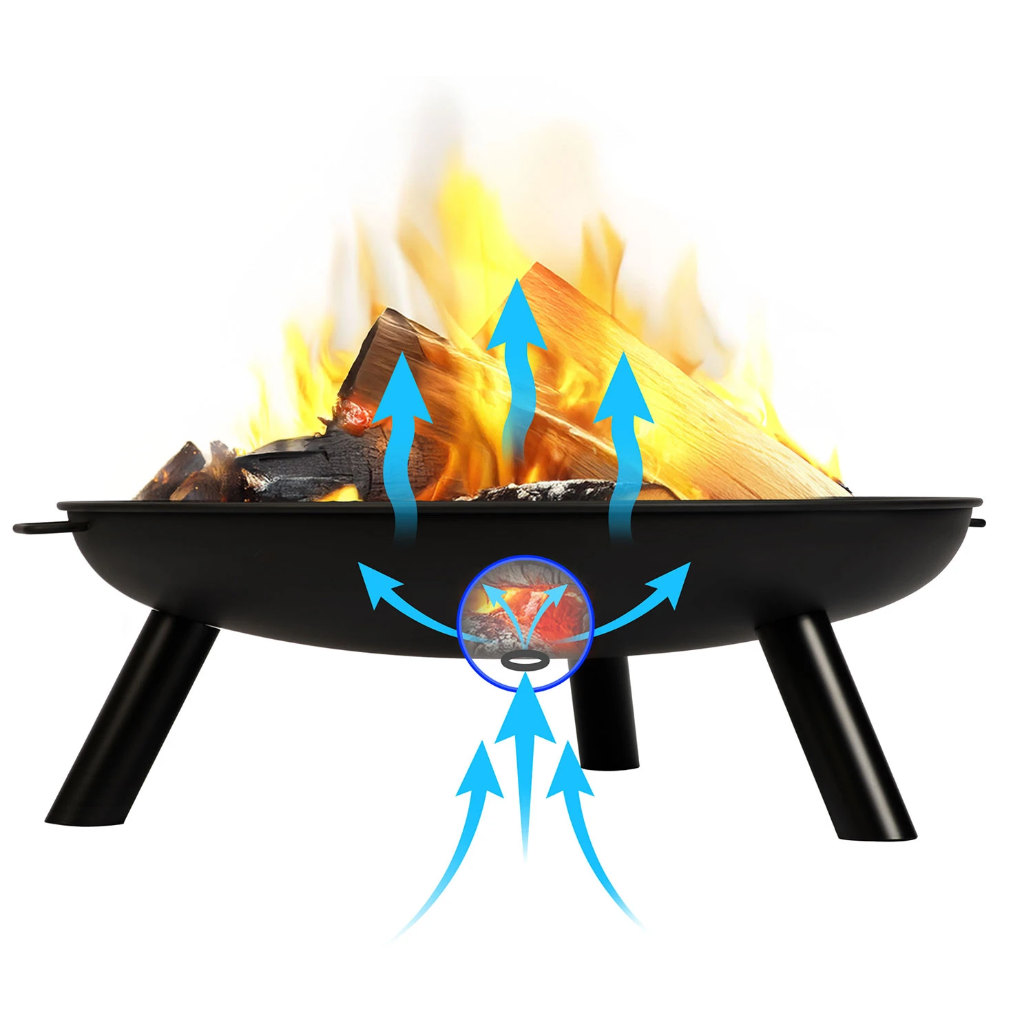Fire Pit, Garden Fireplace, 80 cm, Berdsen BD-882 (5)