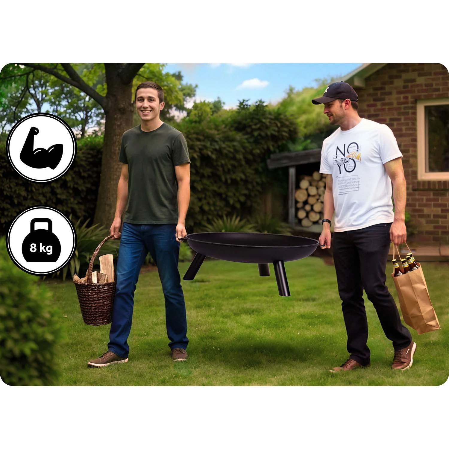 Fire Pit, Garden Fireplace, 80 cm, Berdsen BD-882 (7)