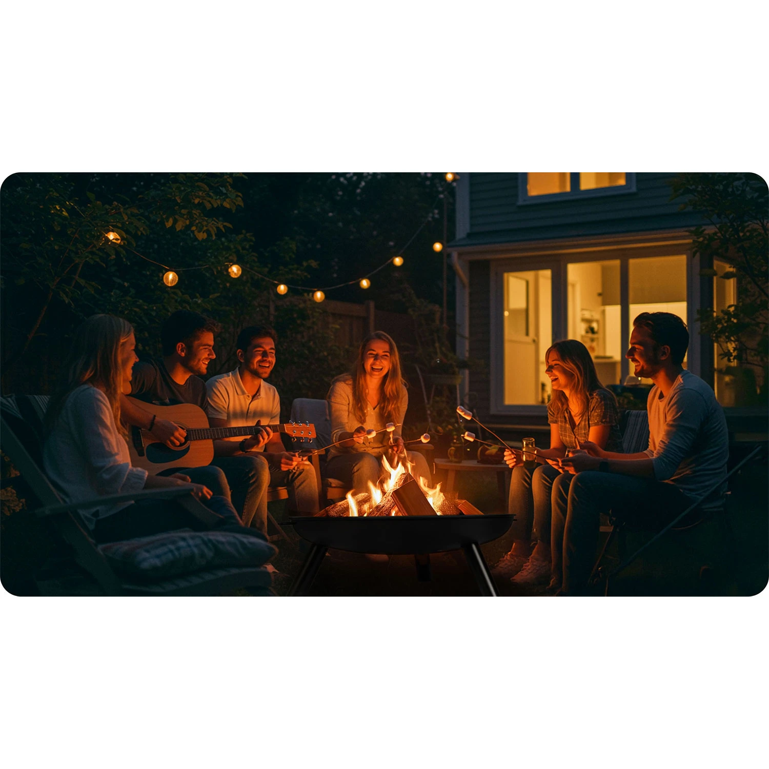 Fire Pit, Garden Fireplace, 80 cm, Berdsen BD-882 (9)