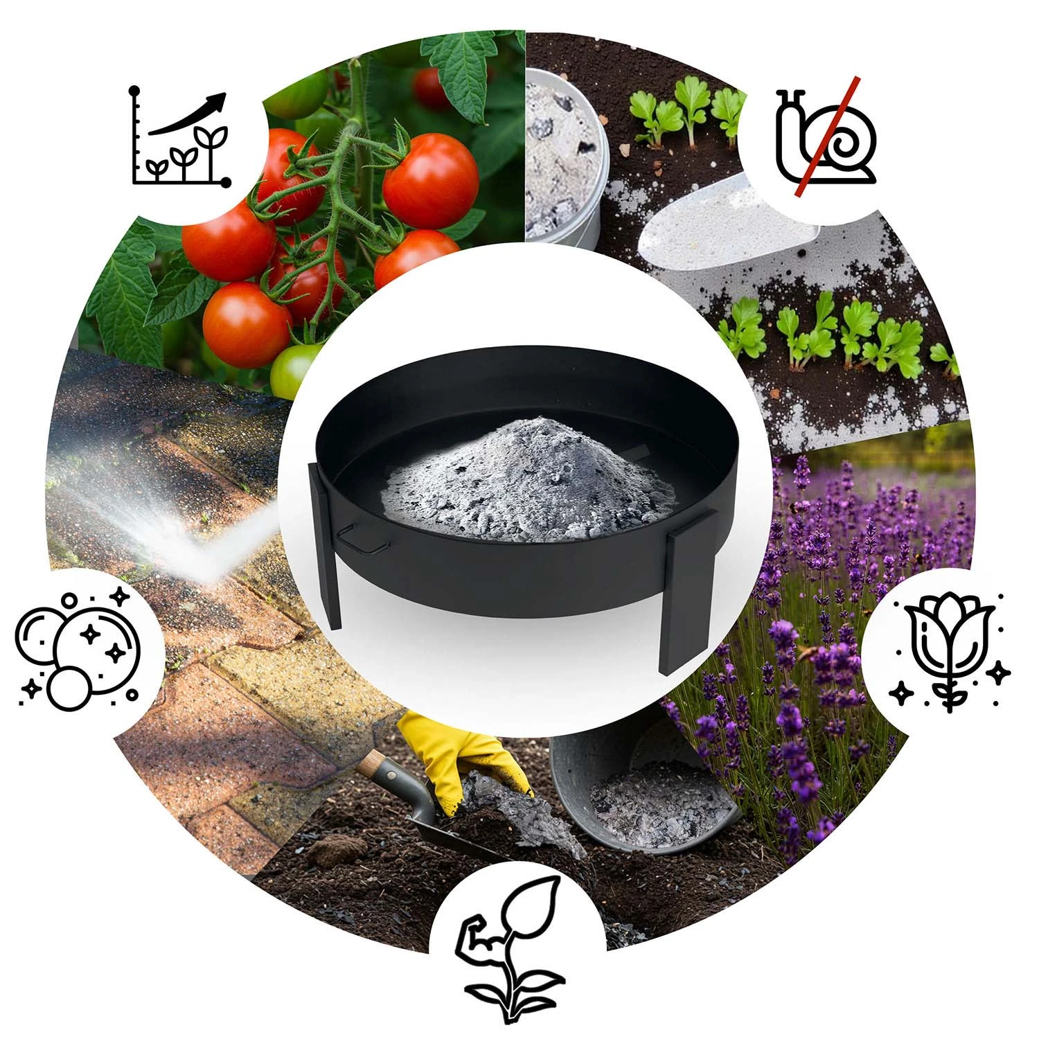 Fire Pit, Garden Fireplace, 80 cm, Berdsen BD-883 (2)